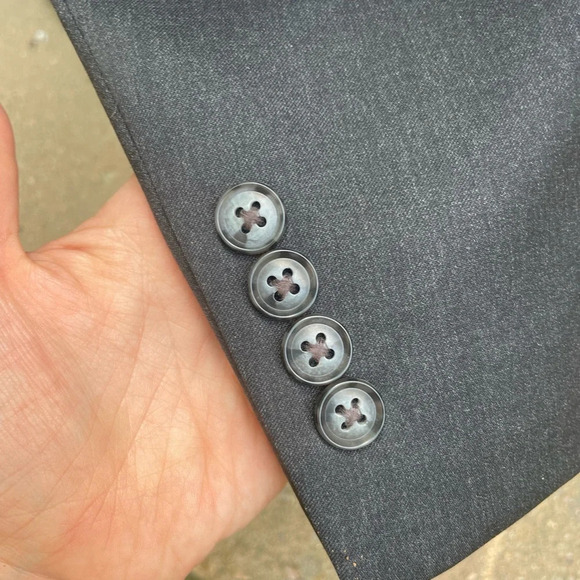 Franco‎ Lanzetti Dark Grey Men’s Blazer Sport Coat 44L excellent condition - Picture 11 of 14